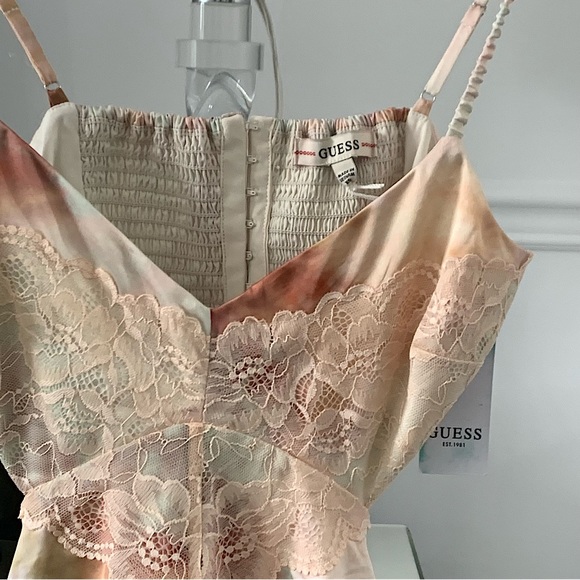 GUESS | Smoked pearl tie dye Bianca dress - Picture 7 of 11